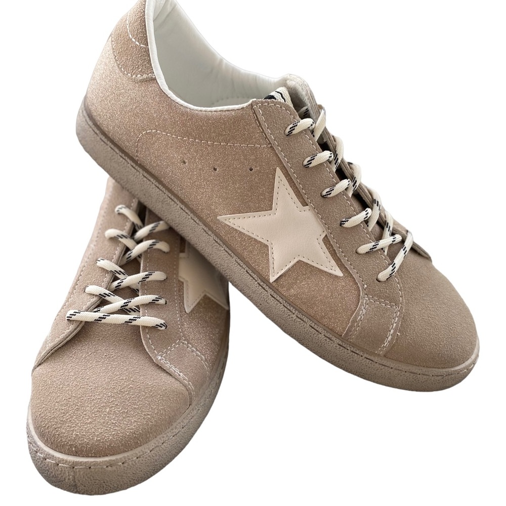 Grace & Lace Star Sneakers Rose Gold Size 10.5